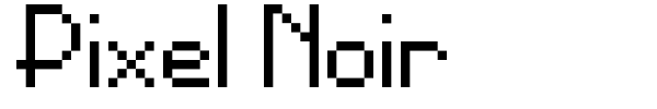Pixel Noir font preview